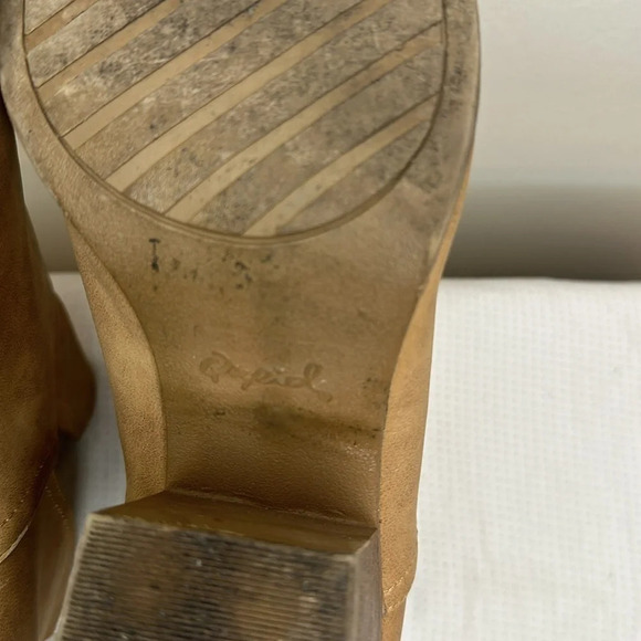 BOOTIES CAMEL COLOR - Picture 6 of 6